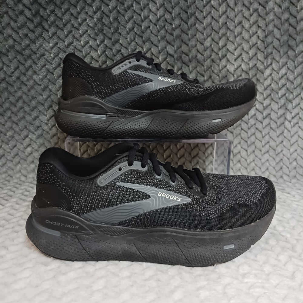 Brooks Ghost Max Black Ebony Women's Walking Running Sneakers Shoes Size 7 2E